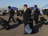 Религиозные евреи в аэропорту Одессы
