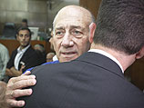 Эхуд Ольмерт в зале суда 13 мая 2014 года
