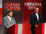 Петр Порошенко и Виталий Кличко в Киеве 26 мая 2014 года