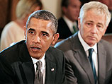Президент США Барак Обама и министр обороны США Чак Хейгел 