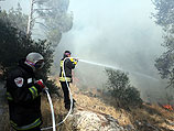 В районе мемориала "Яд ва-Шем" вновь возник лесной пожар