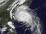 Снимок урагана из космоса
