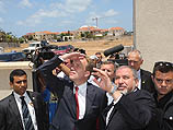 Авигдор Либерман в Ашкелоне. 16 июля 2014 года