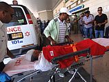 Раненый житель бедуинской деревни в больнице Сорока. Беэр-Шева, 19.07.2014