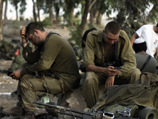 Израильские солдаты на границе с сектором Газы