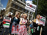 Антиизраильская демонстрация в Лондоне, 9 августа 2014 г.