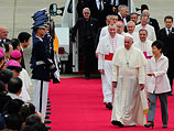 Прибытие Франциска в Сеул. 14 августа 2014 года