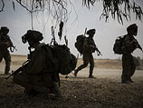 Израильские военные в секторе Газы во время операции "Нерушимая скала". Июль 2014 года