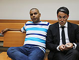 Махмуд в Окружном суде Ришон ле-Циона 17 августа 2014 года