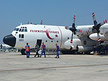 Самолет ВВС Турции в аэропорту Бен-Гурион, перевозивший раненых в Анкару 14 августа 2014 года