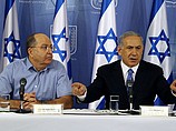 Пресс-конференция главы правительства Биньямина Нетаниягу и министра обороны Моше Яалона. 20 августа 2014 г.