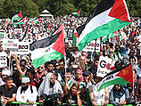 Антиизраильский митинг в Лондоне 9 августа 2014 года