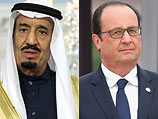 Наследный принц Саудовской Аравии Салман Бин Абдул Азиз и президент Франции Франсуа Олланд 