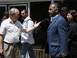 Председатель комиссии ООН   по расследованию действий ЦАХАЛа и ХАМАСа во время операции "Литой свинец" Ричард Голдстоун и глава МИД Газы Рази Хамад. Рафах, июнь 2009 года