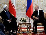 Хасан Роухани и Владимир Путин. Душанбе, 12.09.2014