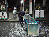 Последствия нападения арабов на заправочную станцию в Иерусалиме 7 сентября 2014