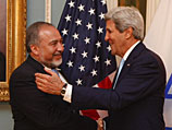 Авигдор Либерман и Джон Керри в Вашингтоне 17 сентября 2014 года
