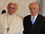 Франциск и Шимон Перес. Ватикан, 4 сентября 2014 года