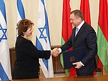 Министр абсорбции Израиля Софа Ландвер и министр иностранных дел Белоруссии Владимир Макей