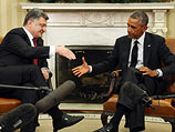 Петр Порошенко и Барак Обама. Вашингтон, 18 сентября 2014 года
