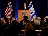 Биньямин Нетаниягу на встрече с лидерами еврейских общин Северной Америки. Нью-йорк, 30 сентября 2014 года