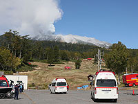 Извержение вулкана Онтакэ. Сентябрь 2014 года