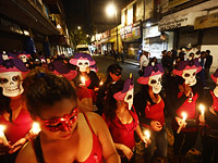 Акция проституток в Мехико. 27 октября 2014 года