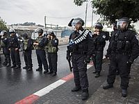 Израильские полицейские в Восточном Иерусалиме. 31.10.2014