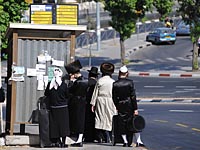 Автобусная остановка в Иерусалиме