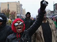 Участники акции протеста. Сент-Луис, Миссури, 16 ноября 2014 года