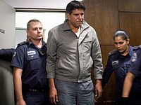 Менеджер "Апоэль" (Петах-Тиква) Офер Цабари в суде. Тель-Авив, 28.11.2014