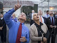 Сотрудники NASA наблюдают за стартом "Ориона". 05.12.2014