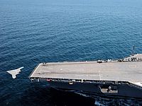 Старт БПЛА с авианосца USS George Bush (иллюстрация)