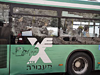 "Камнеметатели" атаковали автобус "Эгеда", следовавший в Беэр-Шеву: ранен пассажир