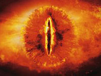 Глаз Саурона изображается как всевидящее око в кинотрилогии "Властелин колец"