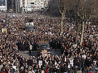 Похороны журналиста Гранта Динка. Стамбул, 23 января 2007 года
