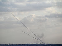 Испытания оружия в Газе: залп из десяти ракет