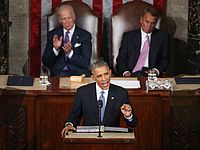 Президент Барак Обама в Конгрессе 20 января 2015 года