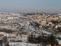 Во многих районах Израиля сохраняется снежный покров