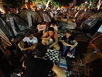 Увеличивается количество палаток на бульваре Ротшильда в Тель-Авиве