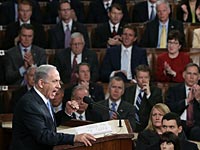 Биньямин Нетаниягу на выступлении перед конгрессом США. Вашингтон, 3 марта 2015 года