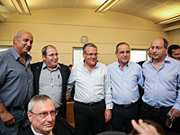 Ави Нисанкорен, Шрага Брош, Армонд Ланкари, Нир Гилад, Авнер Бен-Сниор (на фото справа налево)