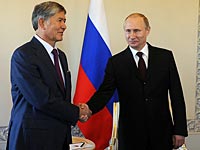 Владимир Путин и Алмазбек Атамбаев. Санкт-Петербург, 16 марта 2015 года