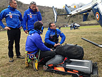 Поисково-спасательная операция в районе крушения. Ля-Сьен-Лез-Альп, Франция, 24 марта 2015 года