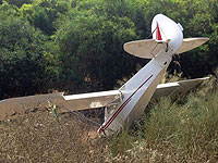Неподалеку от Беэр-Шевы разбился легкий самолет, пилот ранен