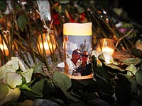 У памятника жертвам крушения самолета Germanwings