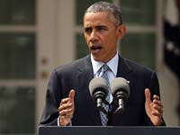 Барак Обама выступает с заявлением по поводу рамочного соглашения с Ираном. Вашингтон, 2 апреля 2015 года