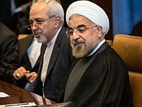 Глава МИД Ирана Мухаммед Зариф и президент Хасан Роухани