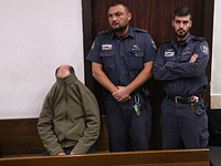 Подполковник Лиран Хаджаби в суде. 21 декабря 2014 года   