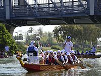 Драконы на Ярконе: китайский водный фестиваль в Тель-Авиве